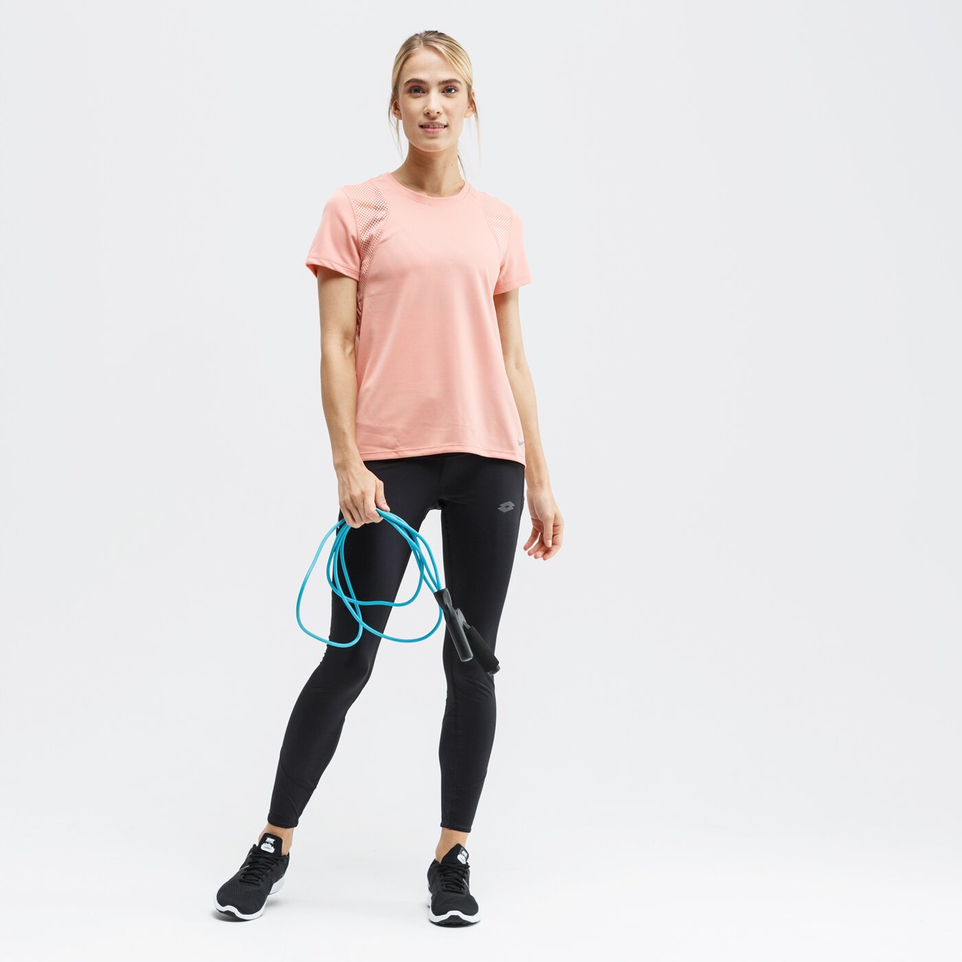 Koszulka damska NIKE T-SHIRT SS W NK RUN SS 890353-606 kolor różowy