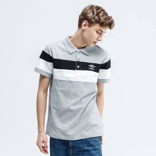 Koszulka polo męska UMBRO POLO EKTOS ul120pom01003 kolor szary