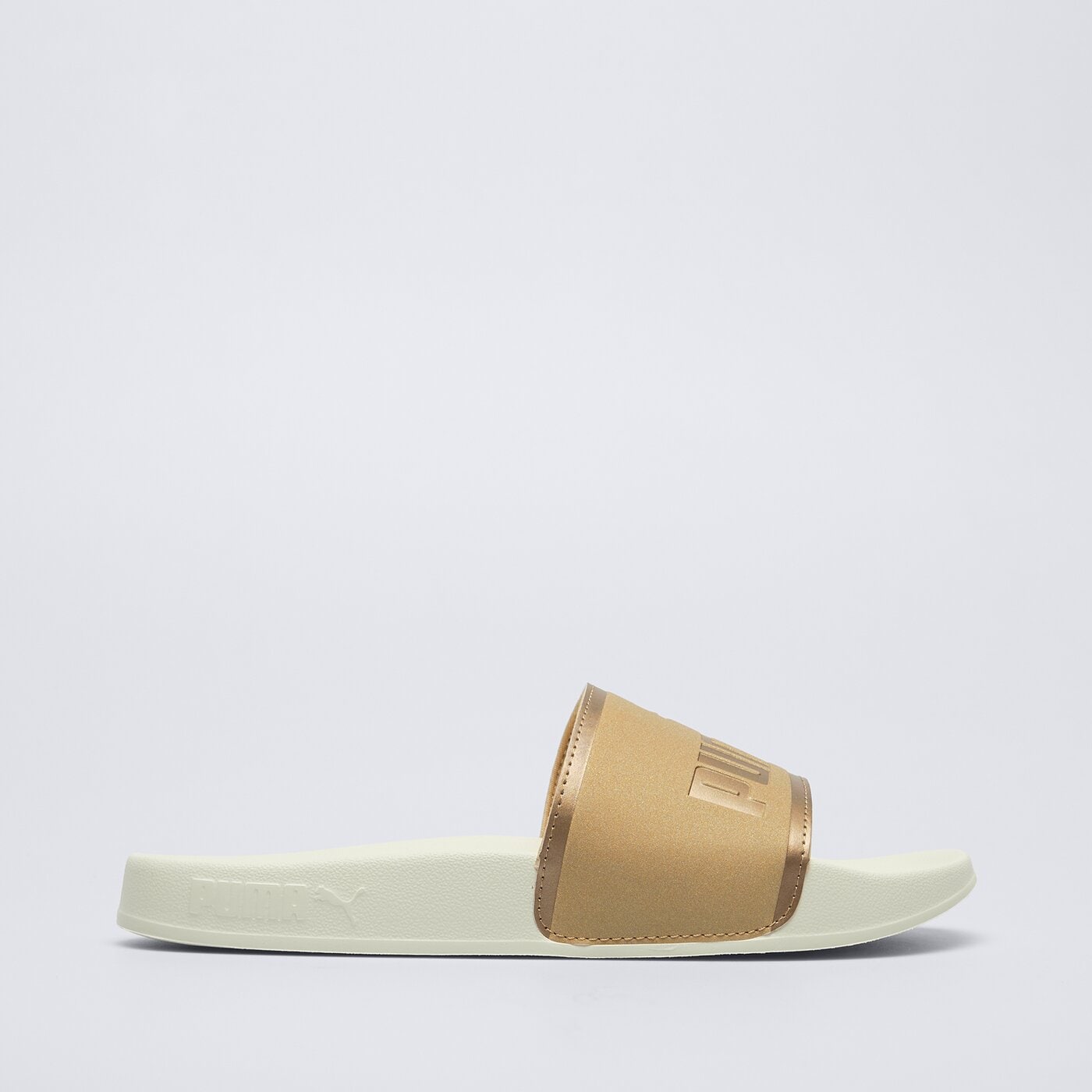 Klapki damskie PUMA LEADCAT 2.0 AQUA METALLICS 40170702 kolor złoty