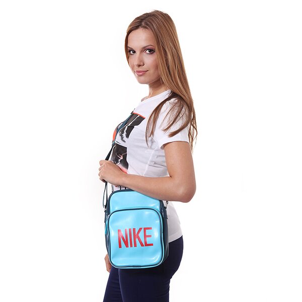 Torba sportowa damska NIKE TORBA HERITAGE AD SMALL ITEMS ba4356326 kolor niebieski