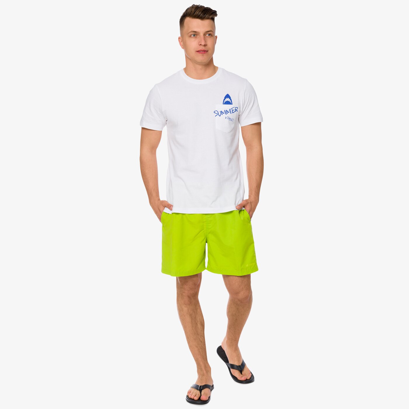 Kąpielówki męskie LOTTO KĄPIELÓWKI OMI lo17kom04002 kolor zielony