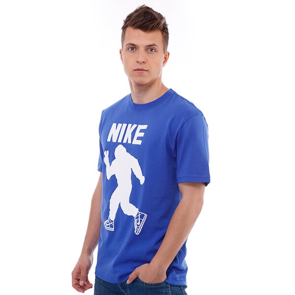 Koszulka męska NIKE T-SHIRT PEACE OUT SS TEE 534459476 kolor niebieski