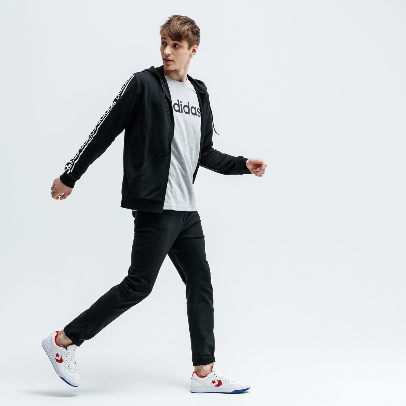 Koszulka męska ADIDAS T-SHIRT SS M GRFX LNR T 3 ei4580 kolor szary