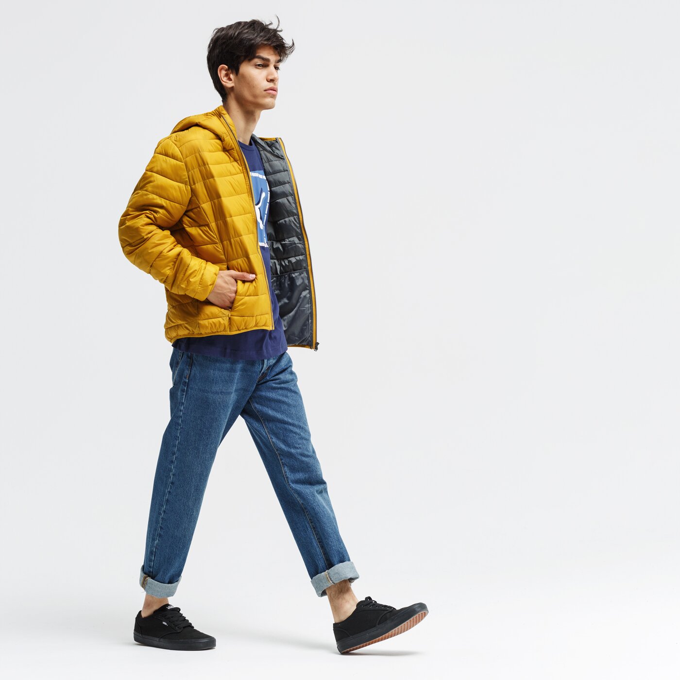 Koszulka męska PUMA T-SHIRT SS CAT BRAND GRAPHIC 58018606 kolor granatowy