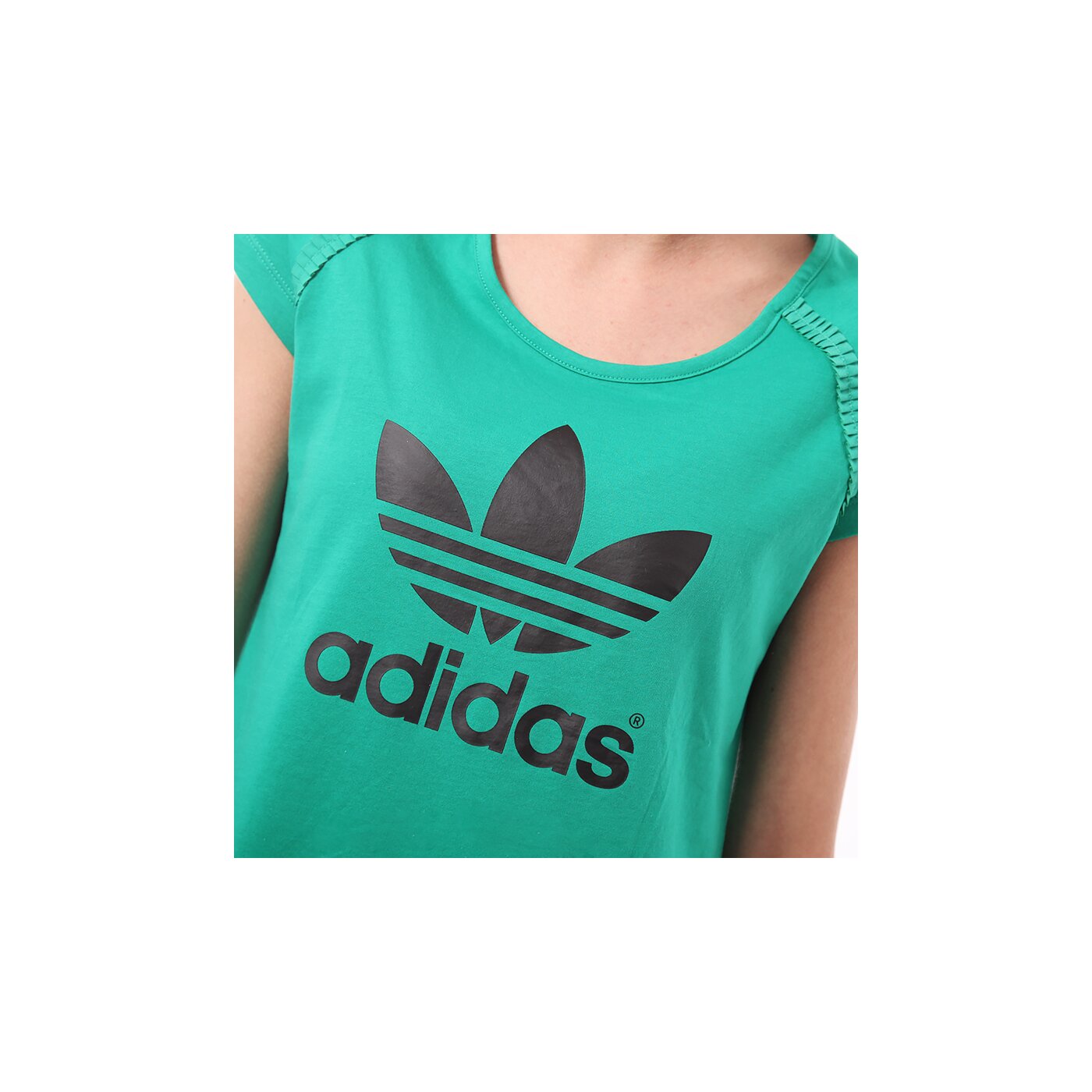 Koszulka damska ADIDAS T-SHIRT LOGO TEE Q1 f77883 kolor zielony