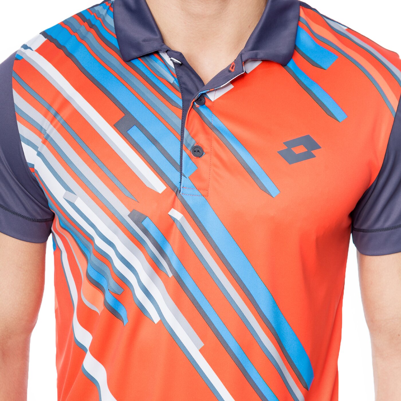 Koszulka polo męska LOTTO POLO SLADE r1355 kolor pomarańczowy