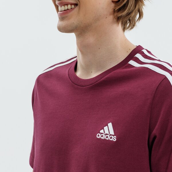 Koszulka męska ADIDAS T-SHIRT SS M 3S SJ T h12180 kolor bordowy