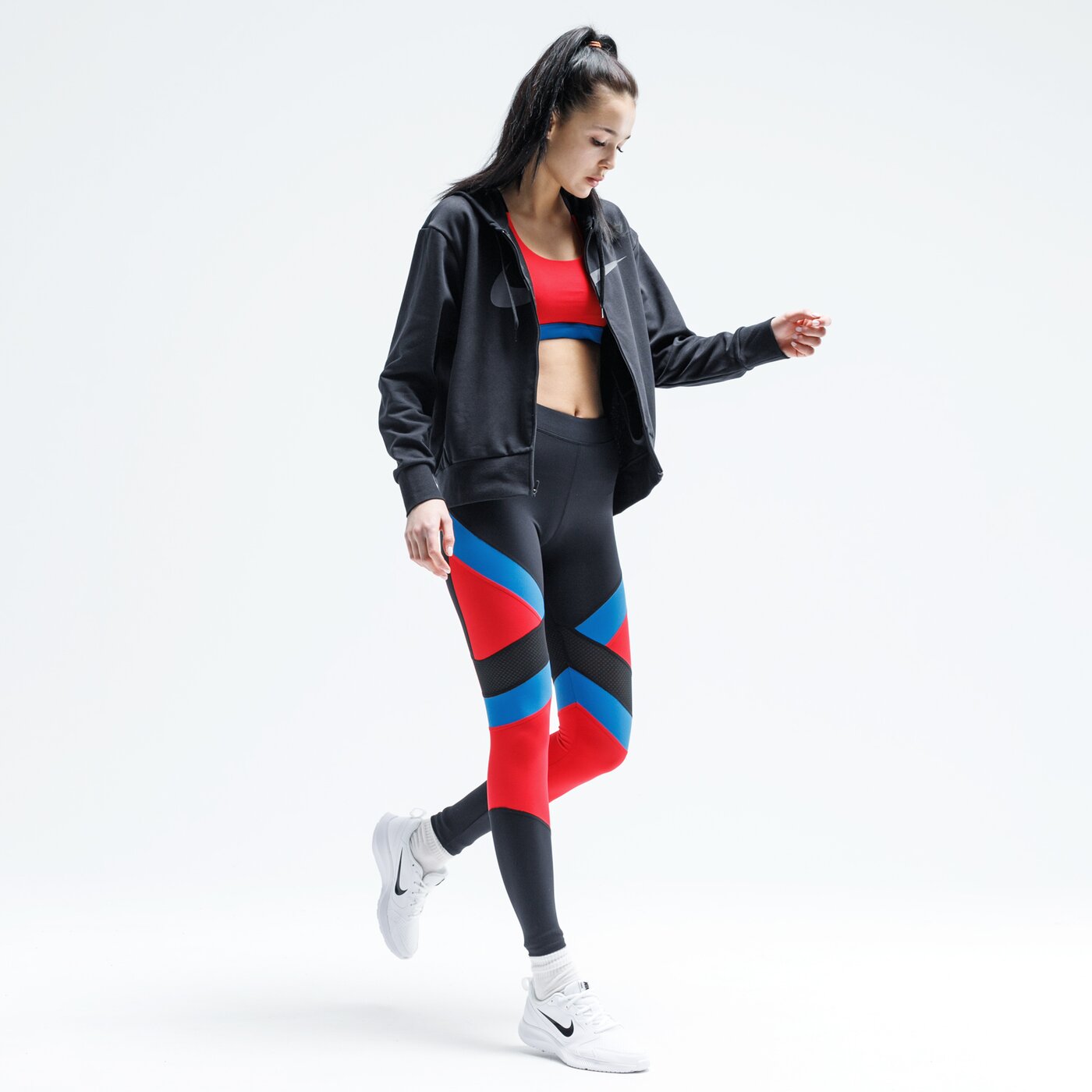 Spodnie dresowe damskie UMBRO LEGGINGS CLAMMY ul120spd17001 kolor multicolor