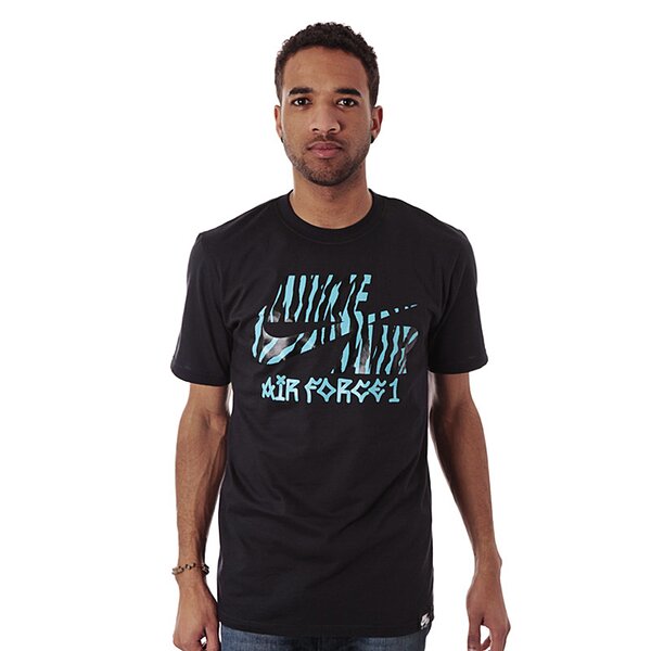 Koszulka męska NIKE T-SHIRT HO13 AF1 PATTERN TEE 575437010 kolor czarny