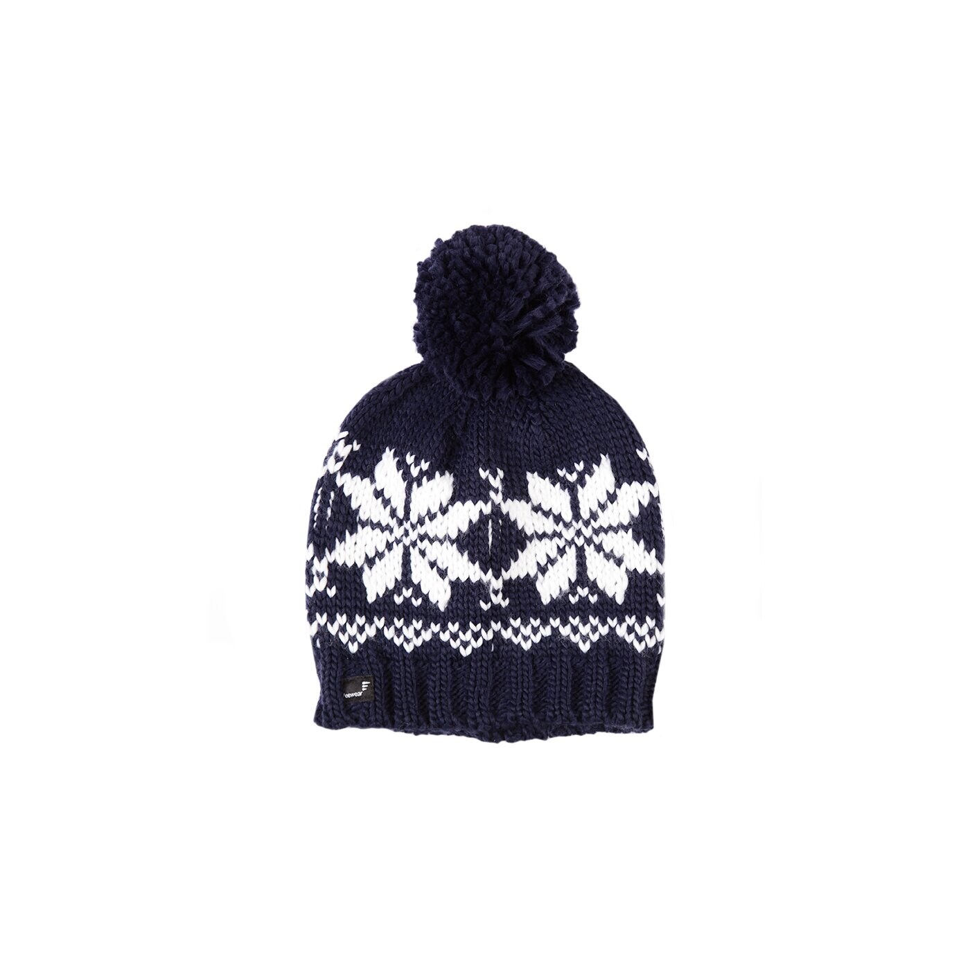 Czapka zimowa damska FEEWEAR CZAPKA POMPOM PATTERN NORWEGIAN fw33cad02b kolor granatowy