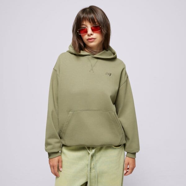 Bluza damska NEW BALANCE BLUZA Z KAPTUREM ATHLETICS FT wt41537dek kolor khaki