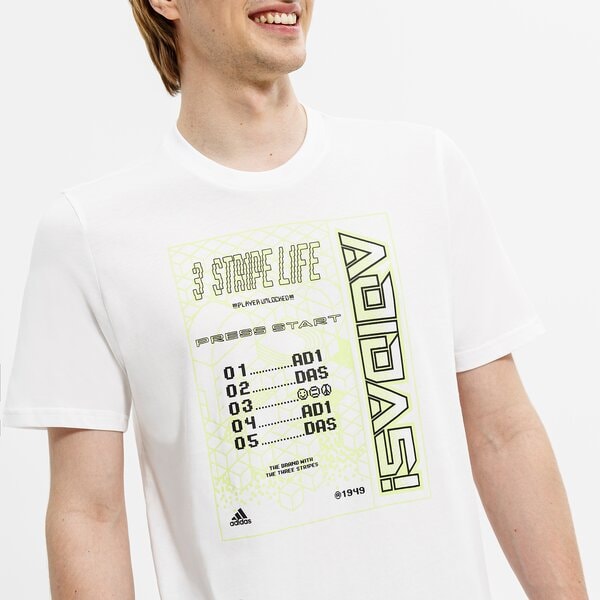 Koszulka męska ADIDAS T-SHIRT M EGAME G T he4831 kolor biały