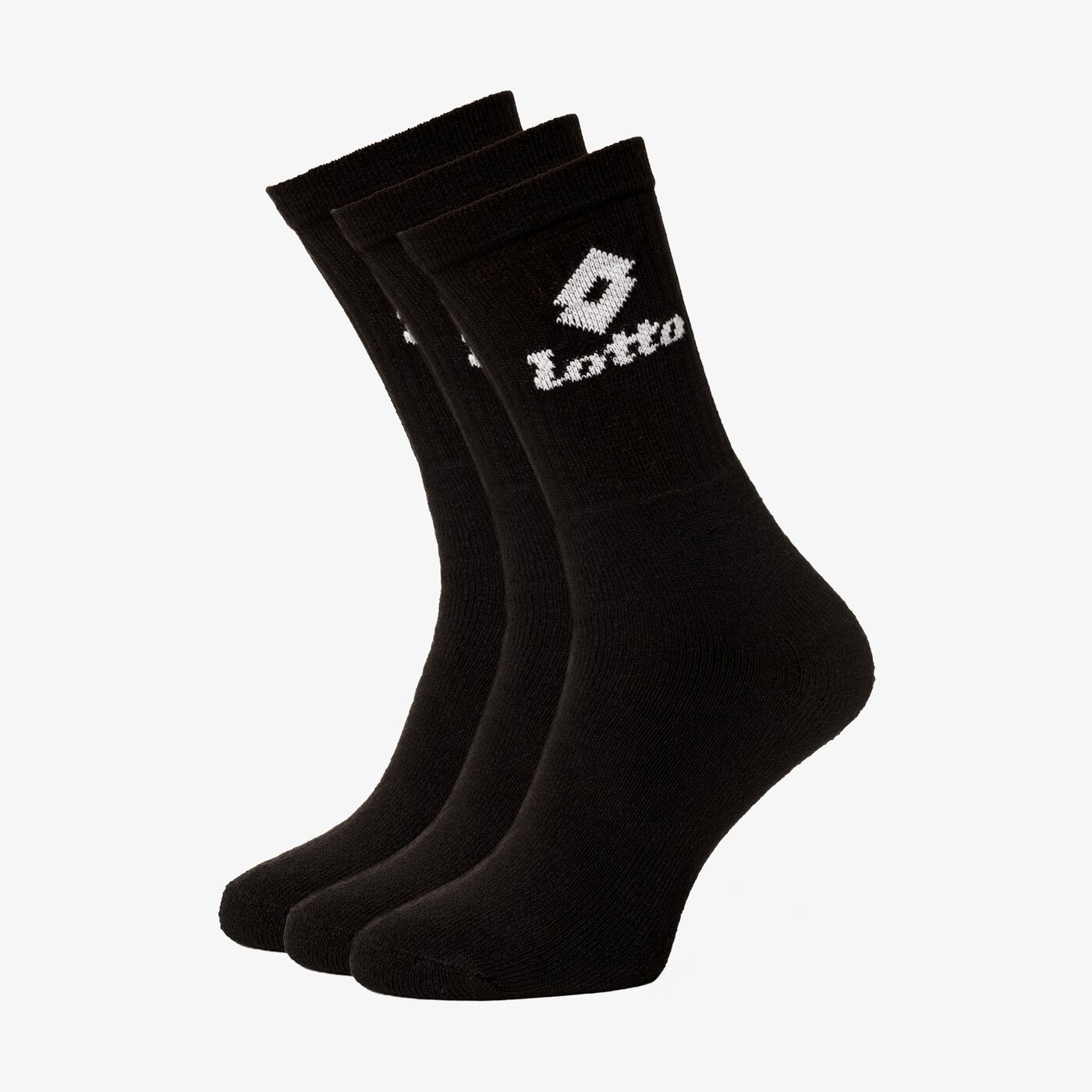 Skarpetki damskie LOTTO SKARPETY TENIS FROTTE BLK 3 PAK lo37ska39001 kolor czarny