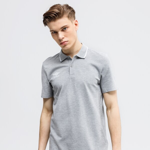 Koszulka polo męska UMBRO POLO FW PIQUE POLO 65703u-263 kolor szary