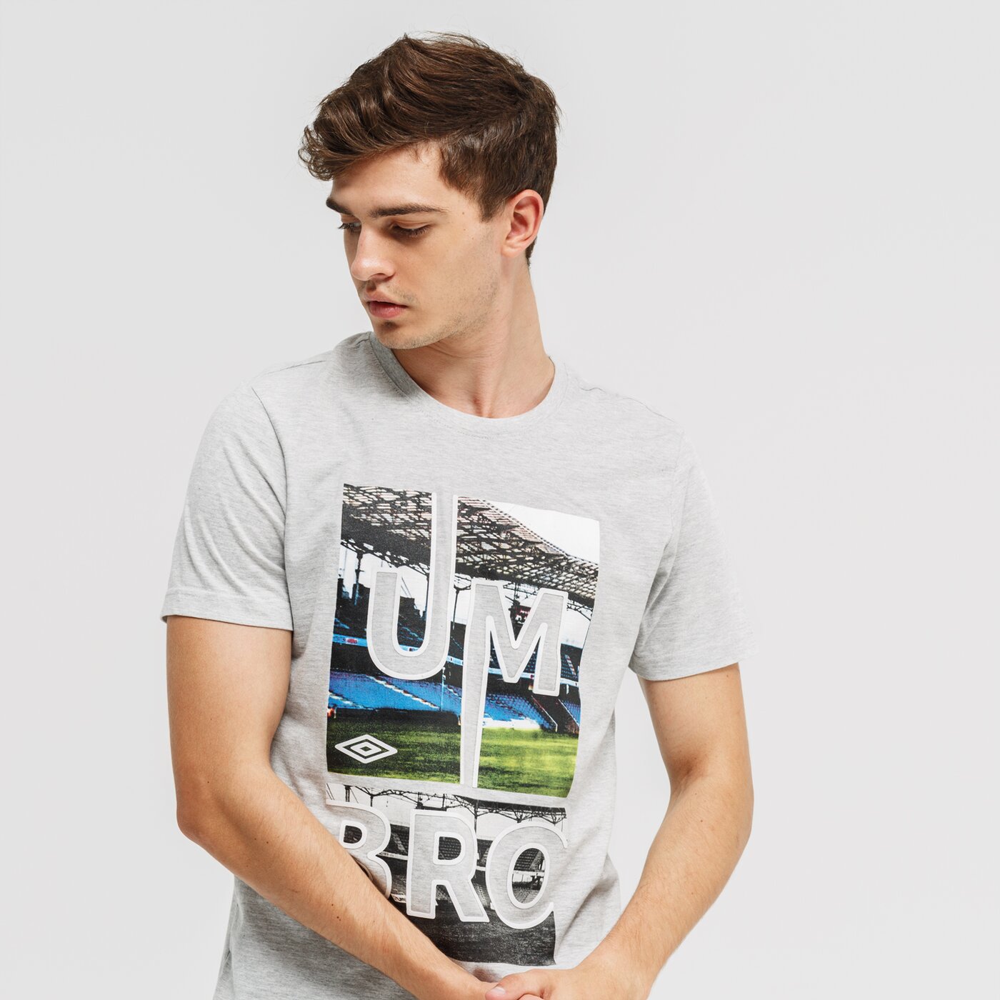 Koszulka męska UMBRO T-SHIRT OSWALD ul39tsm26001 kolor szary