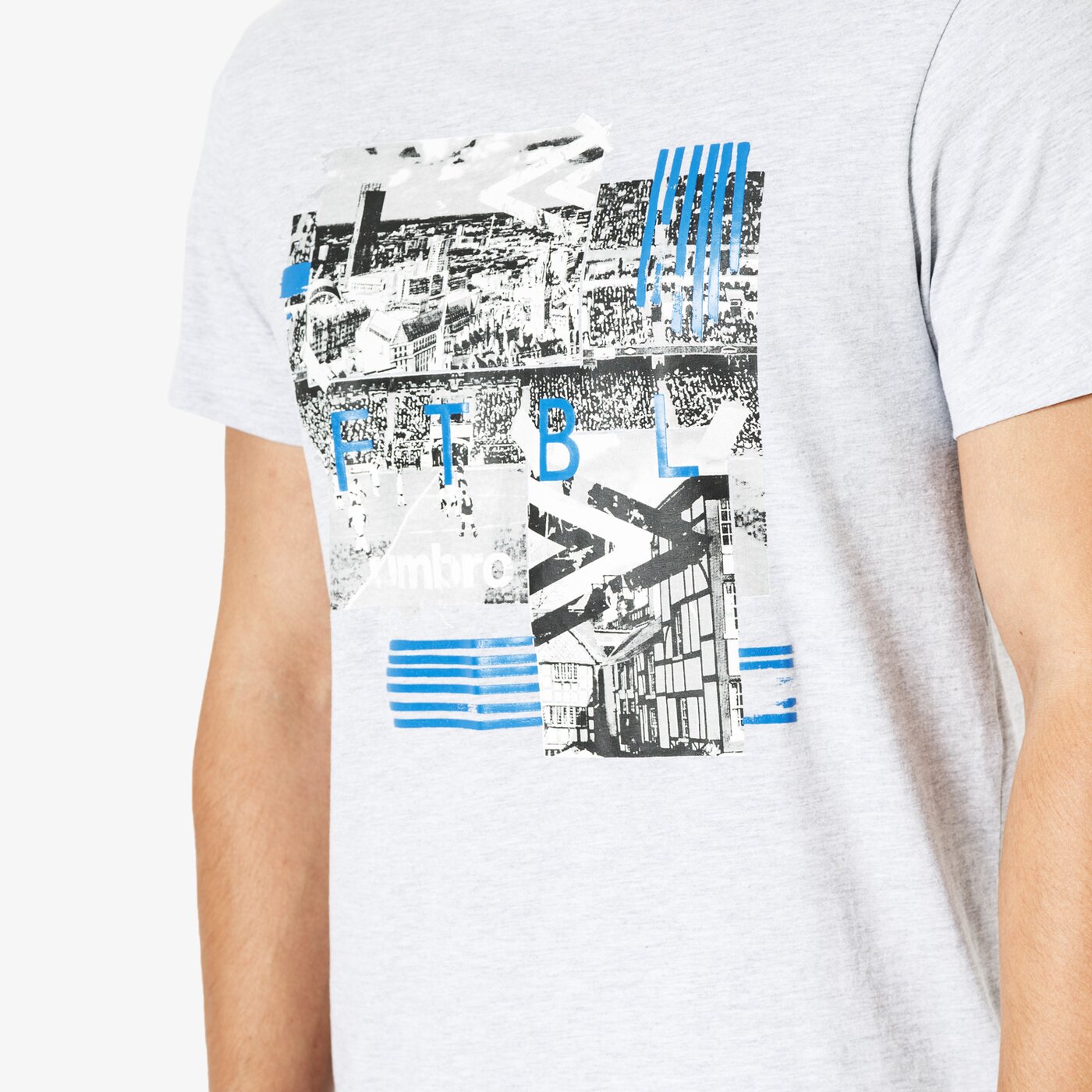 Koszulka męska UMBRO T-SHIRT SS RESULT ul38tsm56002 kolor szary