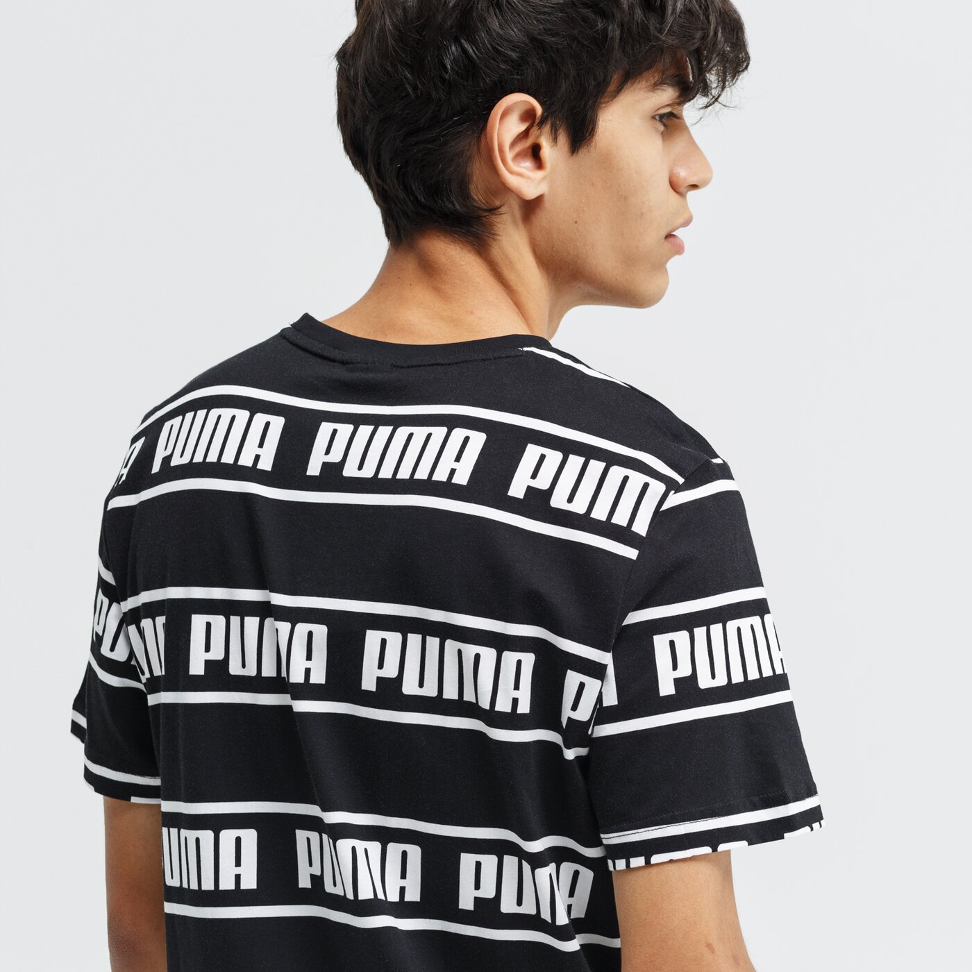 Koszulka męska PUMA T-SHIRT SS AMPLIFIED 58042701 kolor czarny