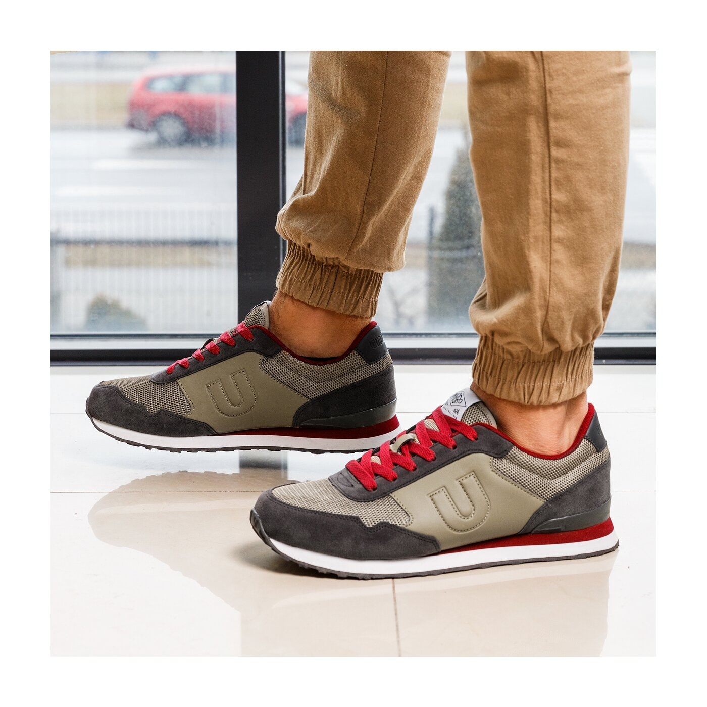 beżowe sneakersy umbro trafford dla mężczyzn