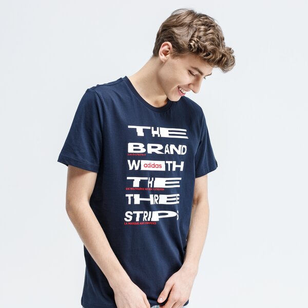 Koszulka męska ADIDAS T-SHIRT M DIST FNT T fm6289 kolor granatowy