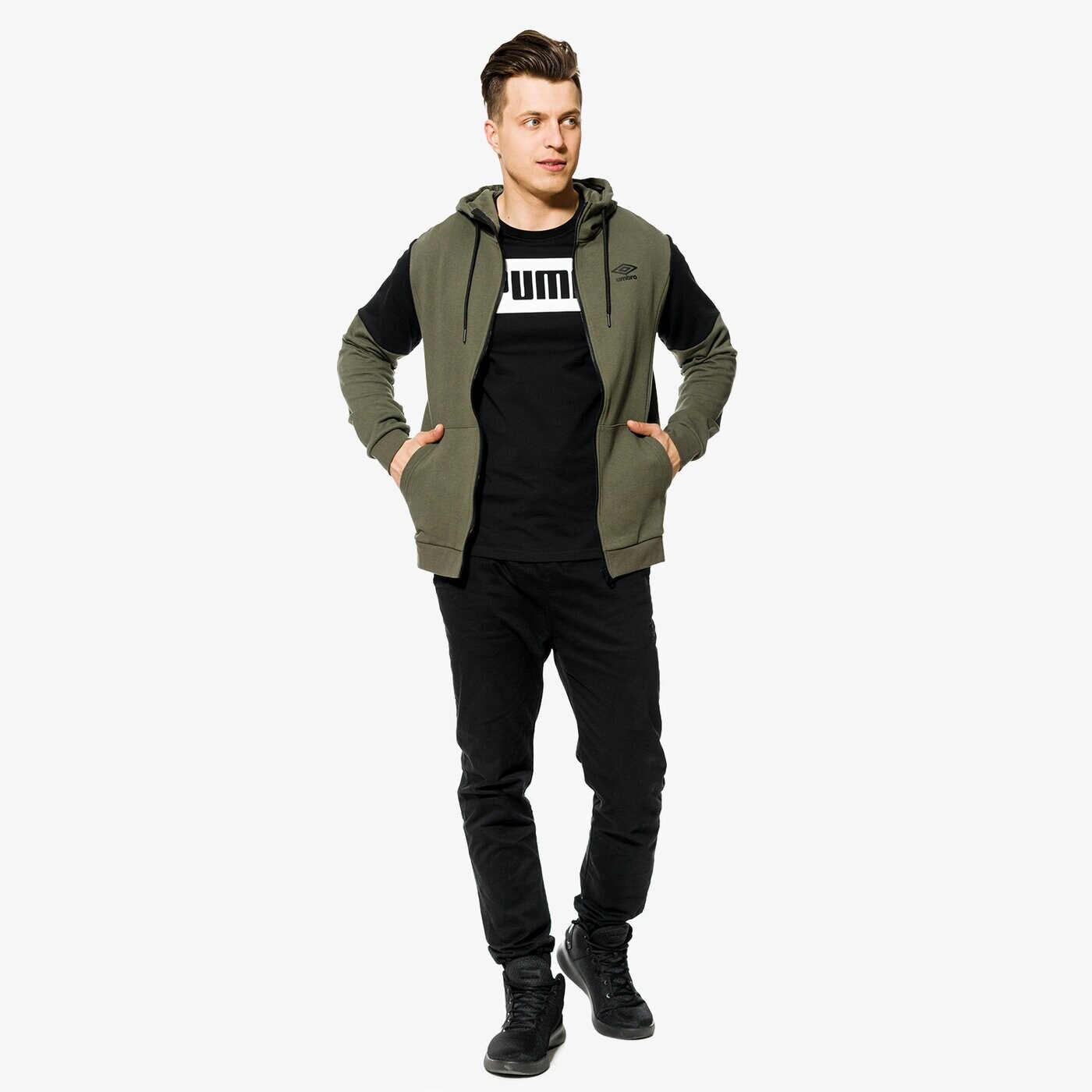 Koszulka męska PUMA T-SHIRT SS REBEL BASIC 85055401 kolor czarny