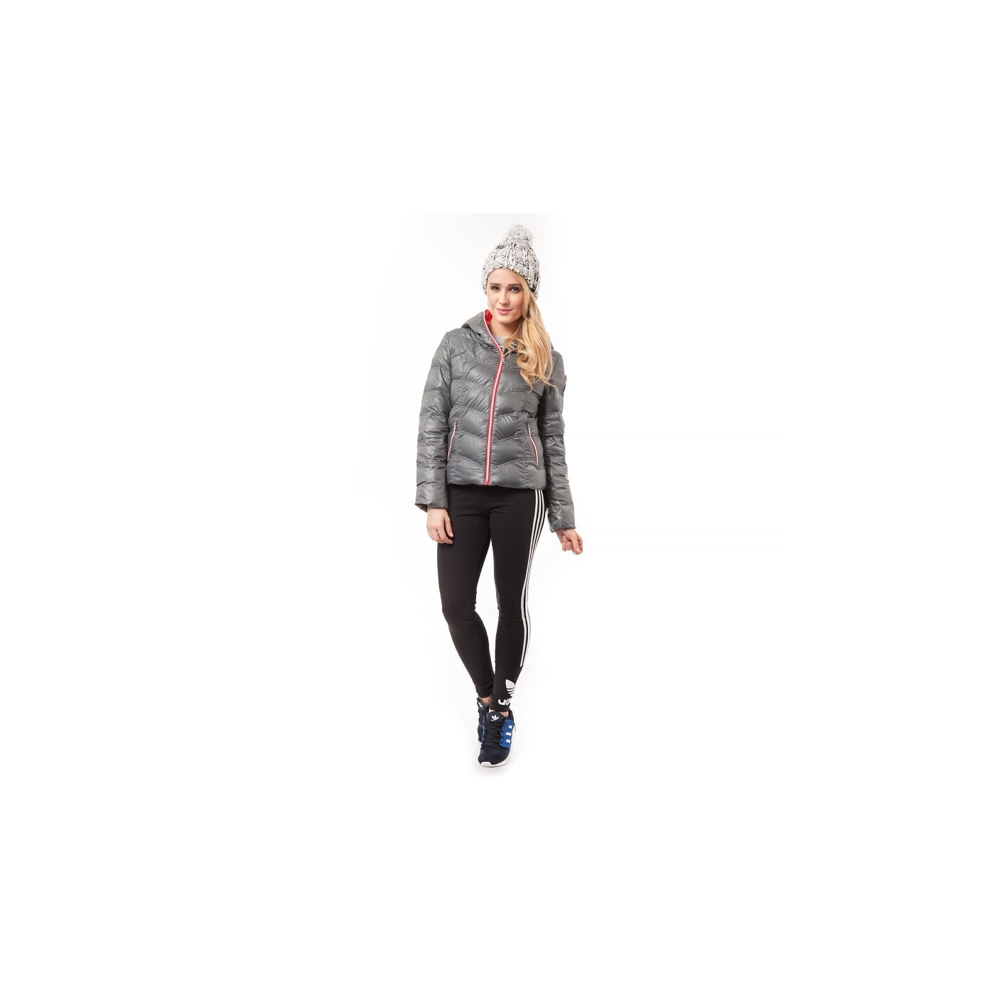 Kurtka zimowa damska FEEWEAR  KURTKA LOWA fw34pkud02002 kolor szary