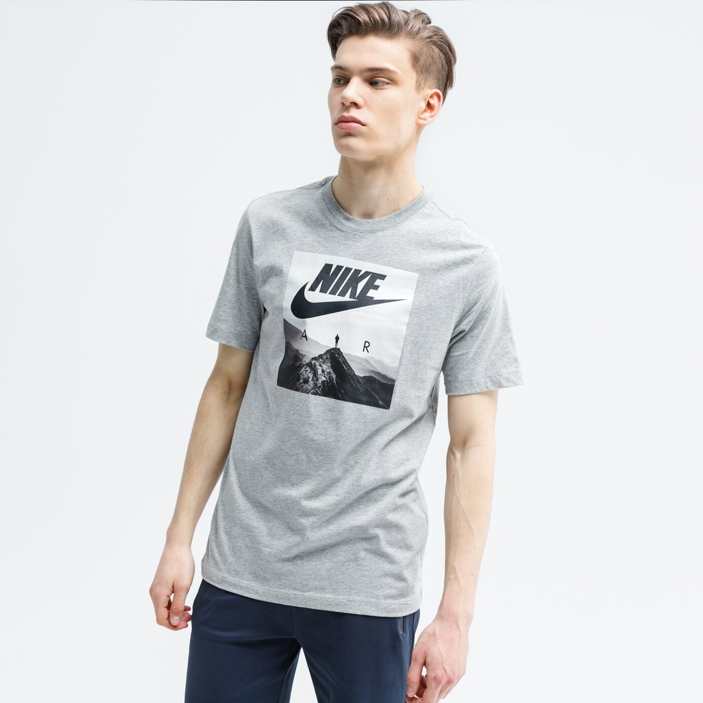 Koszulka męska NIKE T-SHIRT AIR ck4280-063 kolor szary
