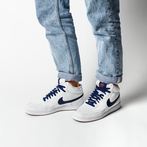 Buty sportowe męskie NIKE COURT VISION MID cd5466-104 kolor biały