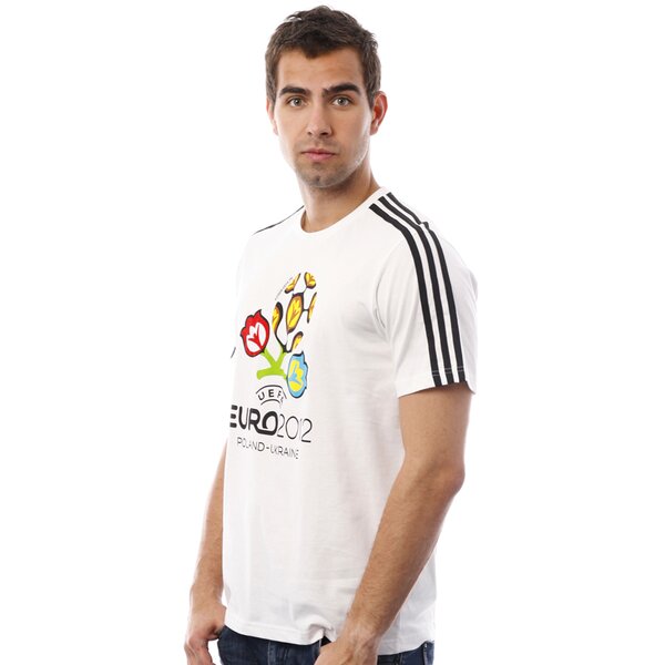 Koszulka męska ADIDAS T-SHIRT EU LOGO TEE u36155 kolor biały