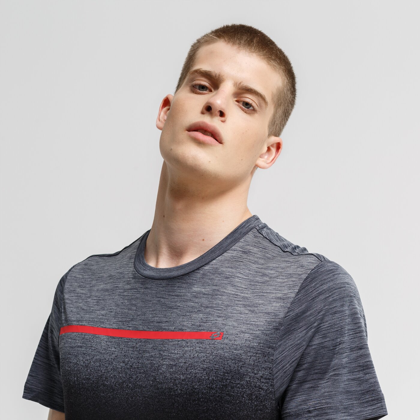 Koszulka męska LOTTO T-SHIRT SS VABENE PL 211427-029 kolor szary