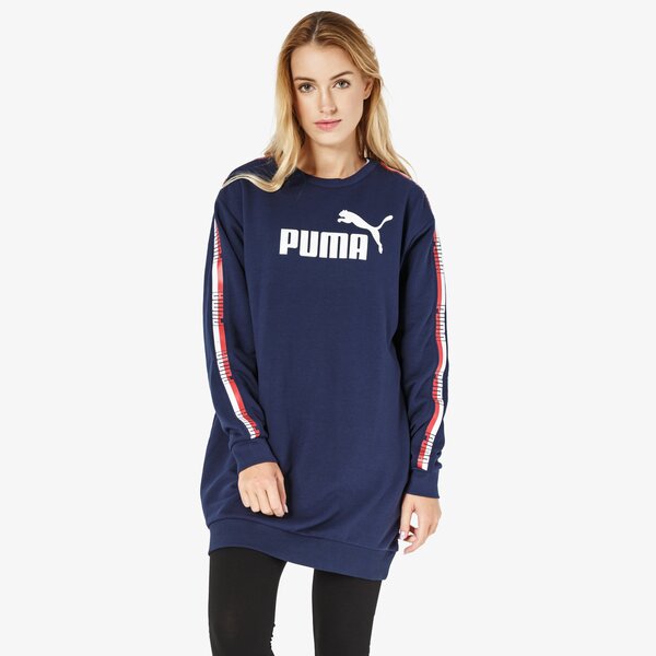 Sukienka damska PUMA SUKIENKA ELEVATED ESS TAPETR 85259306 kolor granatowy