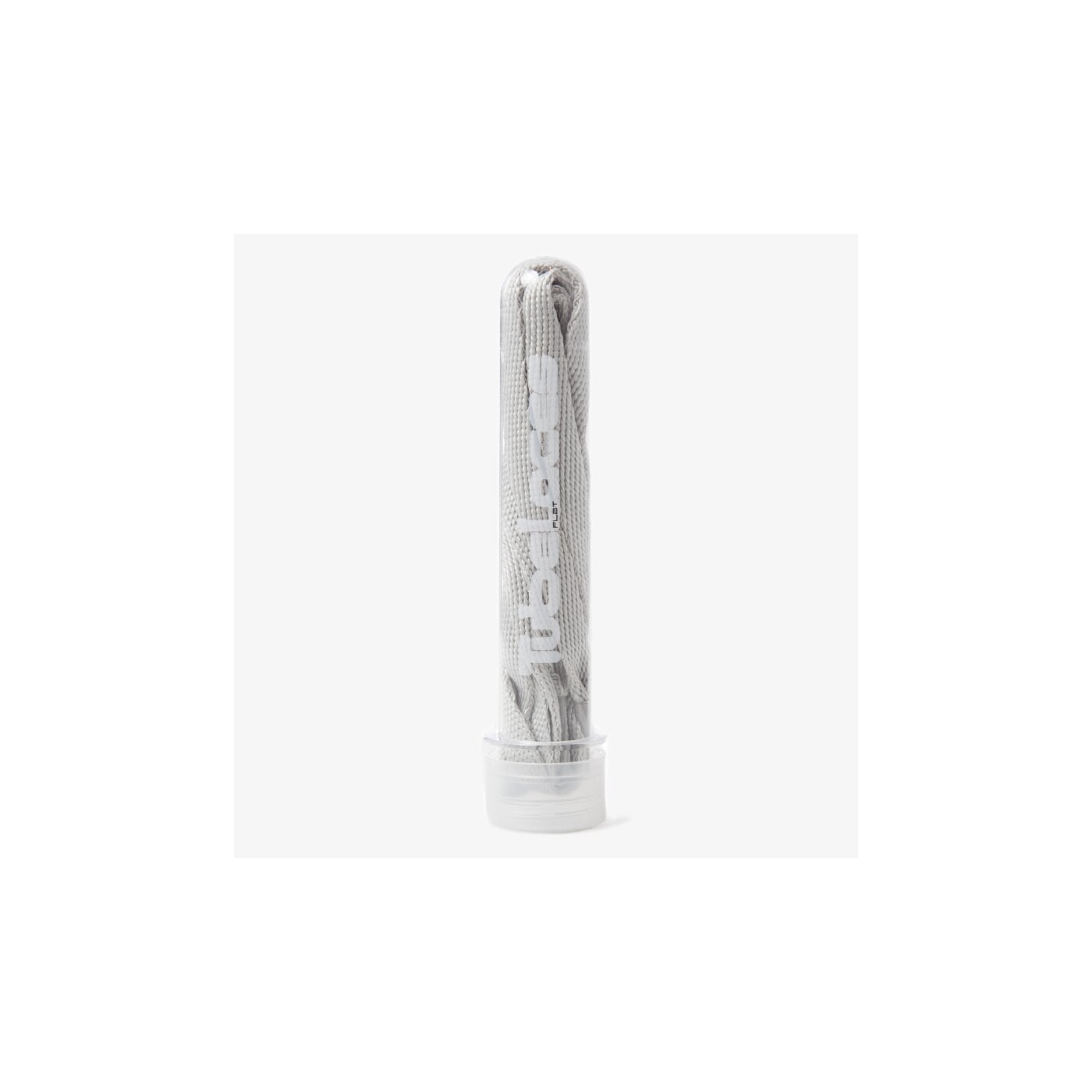  TUBE LACES SZNURÓWKI SILVER FLAT 1015309 kolor szary