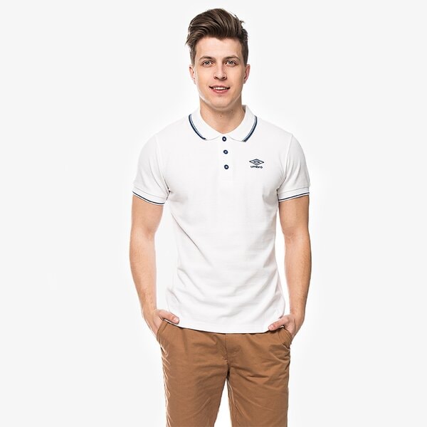 Koszulka polo męska UMBRO POLO DIEGO M ul16pom06002 kolor biały