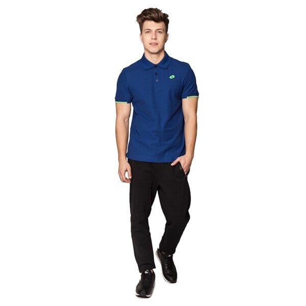 Koszulka polo męska LOTTO POLO BRODSY LOGO PLUS s0947 kolor niebieski