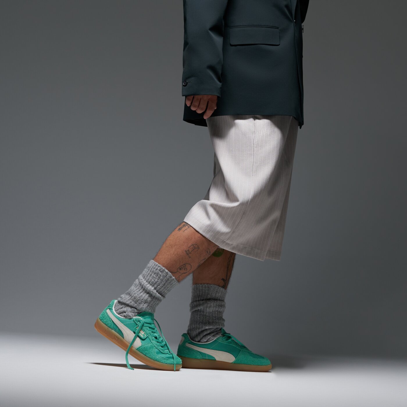 Buty sportowe męskie PUMA PALERMO VINTAGE 39684105 kolor miętowy