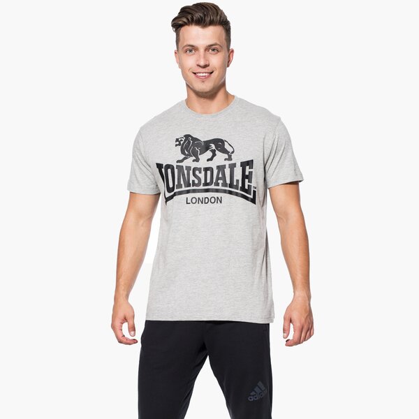 Koszulka męska LONSDALE T-SHIRT SS MARL GREY tsm17ld0311004 kolor szary