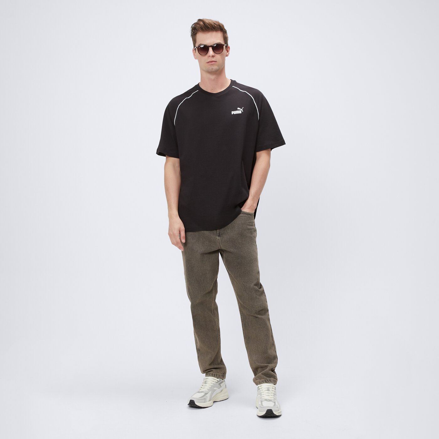 Koszulka męska PUMA T-SHIRT PUMA SPORT 68461601 kolor czarny