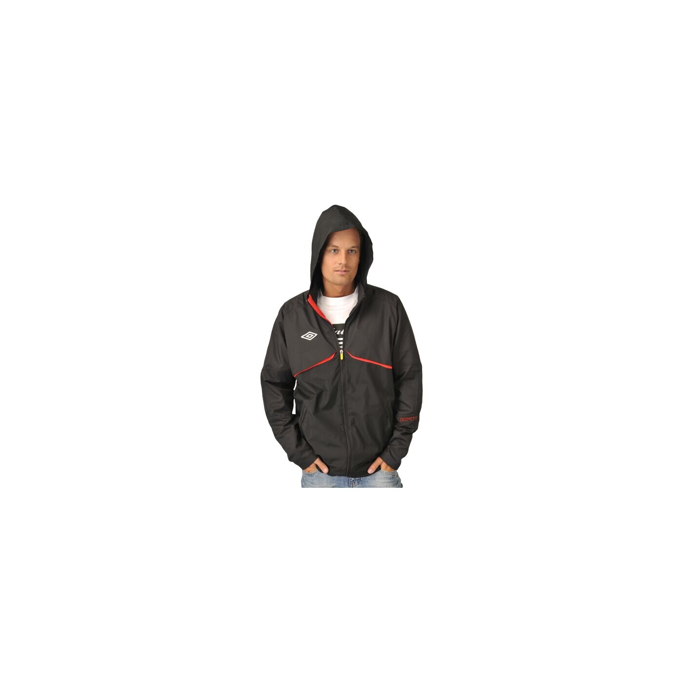 Kurtka przejściowa męska UMBRO KURTKA GEOMETRA SHOWER JACKET 60809ucgd kolor czarny
