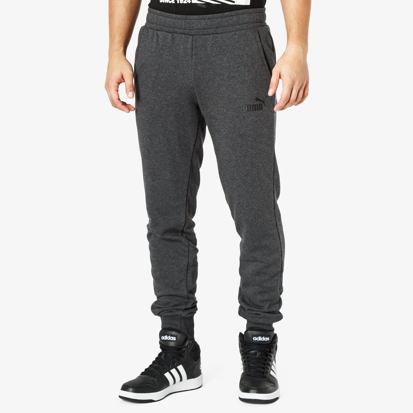 Spodnie dresowe męskie PUMA SPODNIE ELEVATED ESS SLLIM TR 85242907 kolor czarny