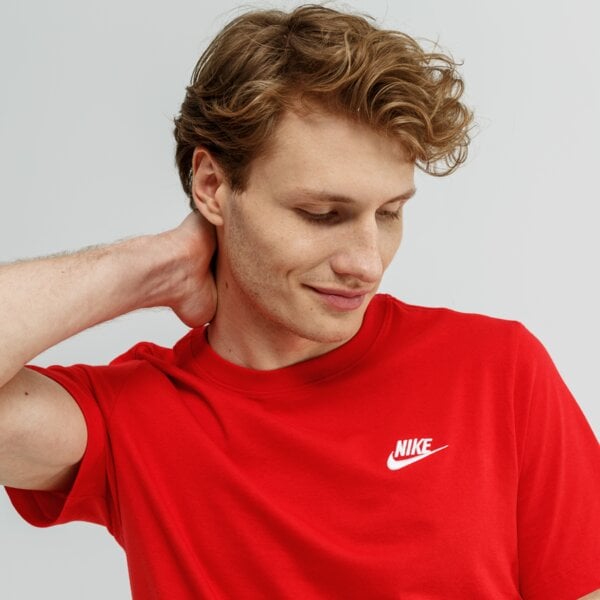 Koszulka męska NIKE T-SHIRT SPORTSWEAR CLUB ar4997-657 kolor czerwony