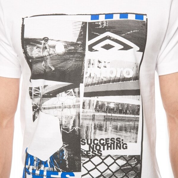 Koszulka męska UMBRO T-SHIRT MULL ul16tsmpr051 kolor biały