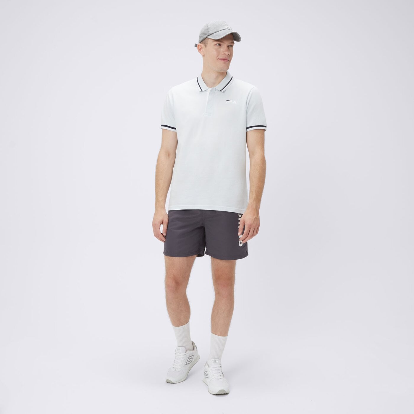 Spodenki męskie UMBRO SZORTY JETT ul125szm90002 kolor szary