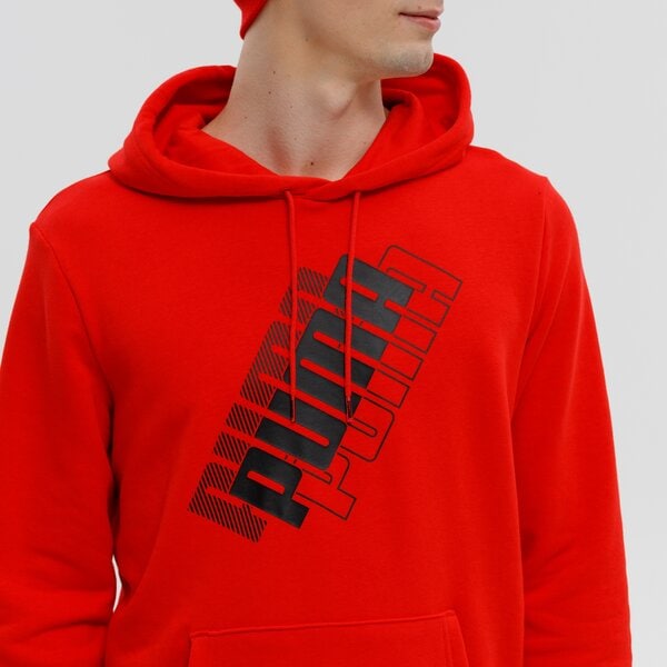 Bluza męska PUMA BLUZA POWER LOGO TR 847378 11 kolor czerwony