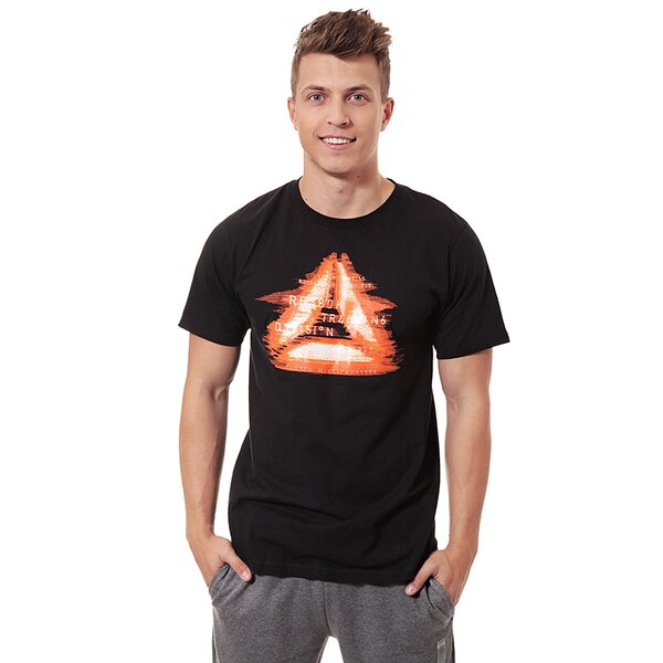 Koszulka męska REEBOK T-SHIRT RBK GLITCH GRPH z89707 kolor czarny