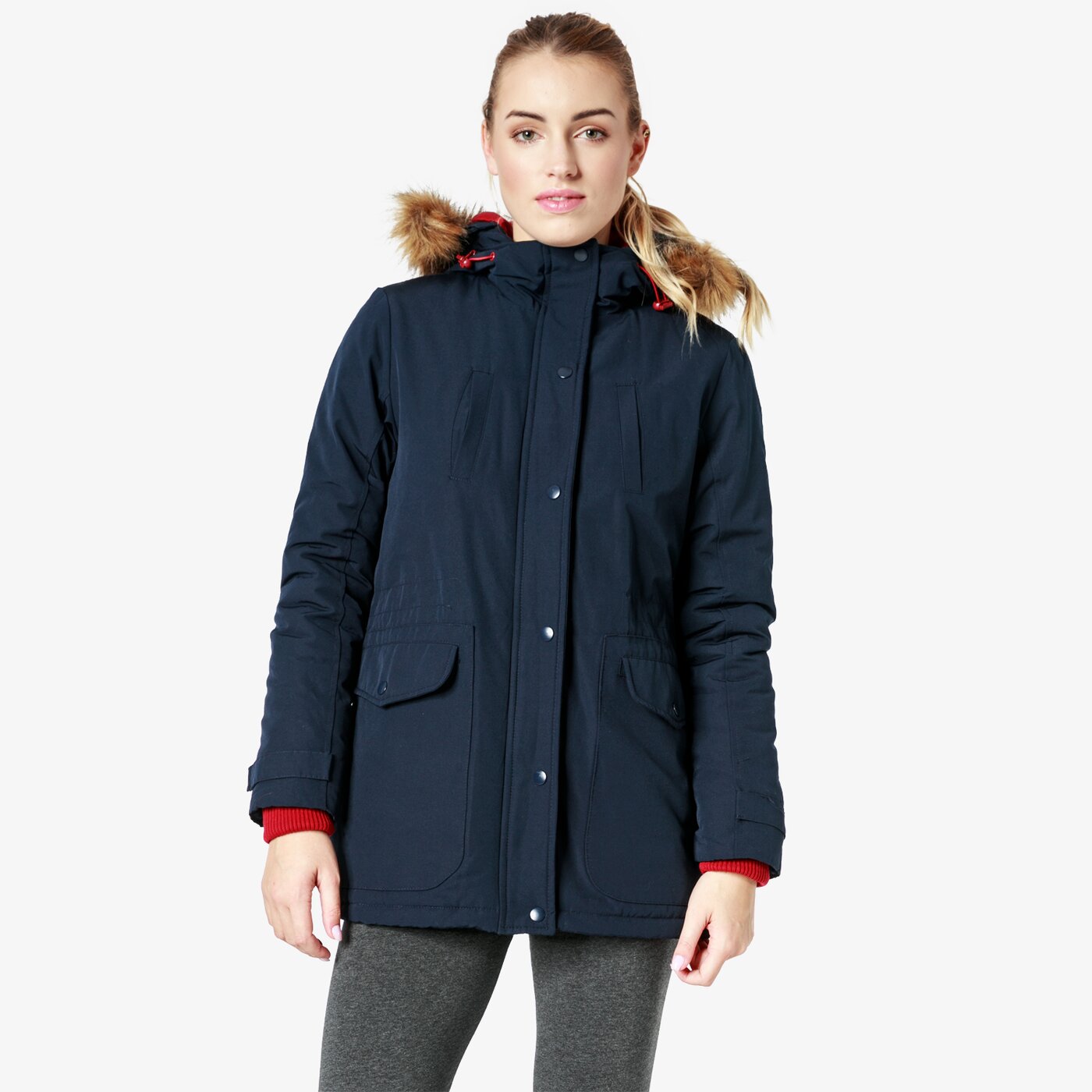 Kurtka zimowa damska LOTTO KURTKA EQUINOX lo38kud10001 kolor granatowy