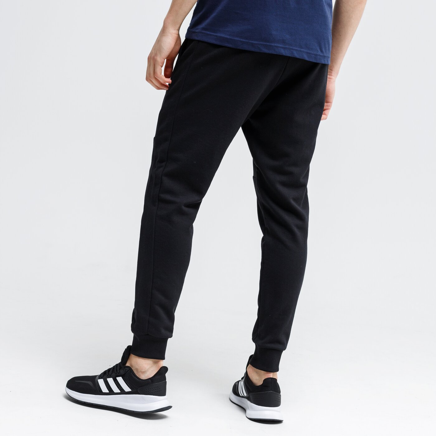 Spodnie dresowe męskie LOTTO SPODNIE DINAMICO II RIB FT 213006-1cl kolor czarny