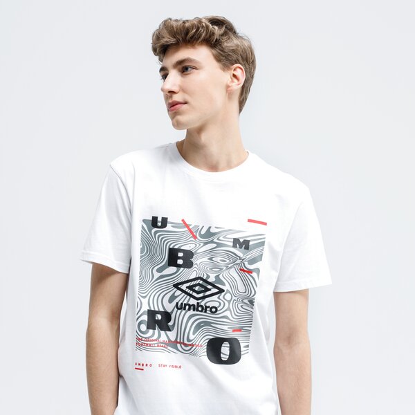 Koszulka męska UMBRO T-SHIRT TROLVO ul120tsm37003 kolor biały