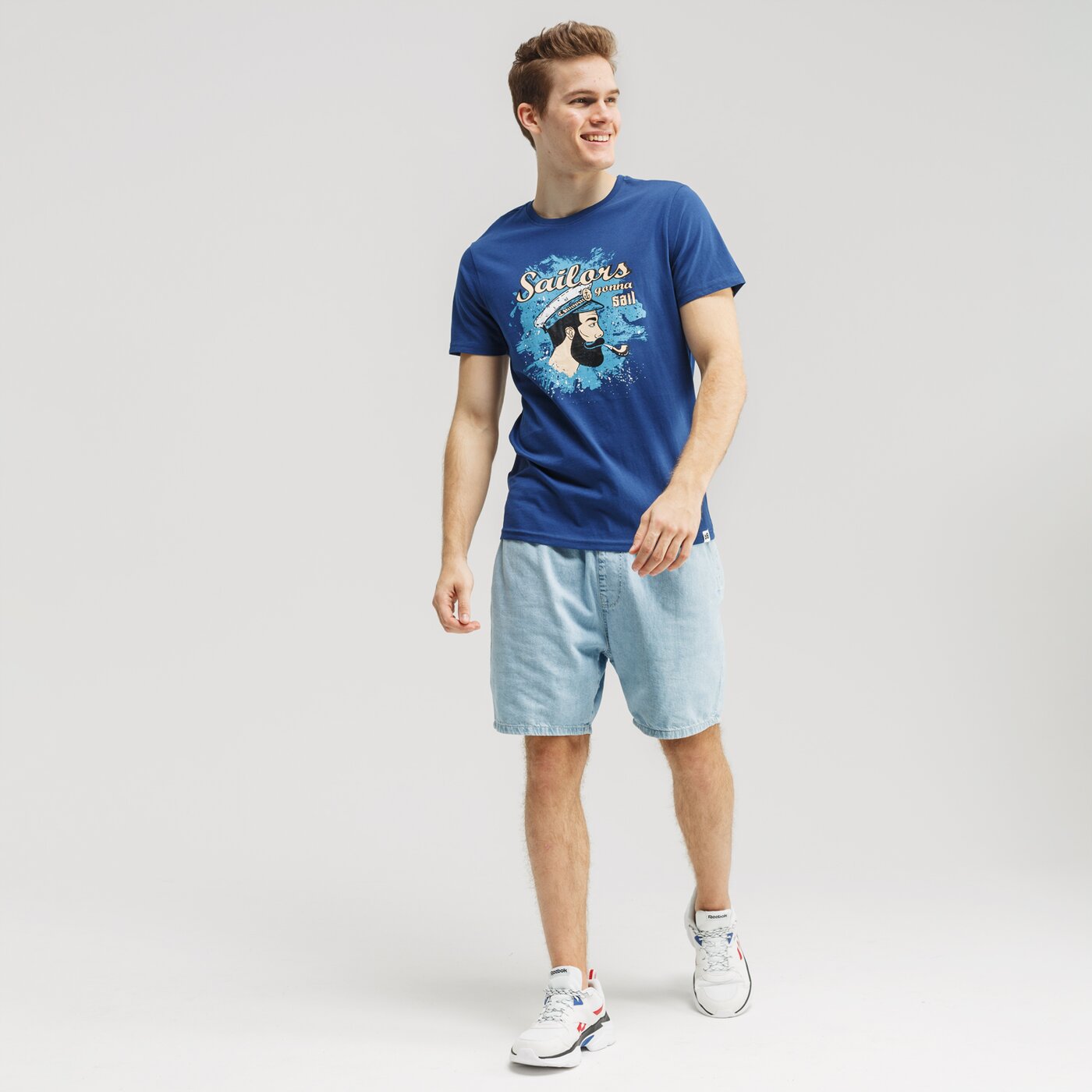 Koszulka męska UP8 T-SHIRT SHELO up120tsm44001 kolor granatowy