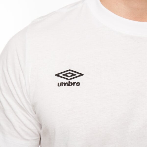 Koszulka męska UMBRO T-SHIRT SMALL LOGO CTN TEE 62293u002 kolor biały