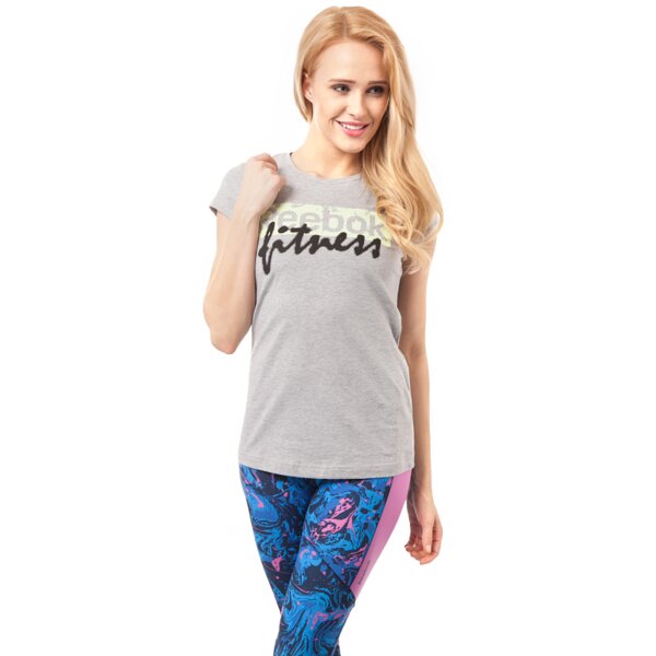 Koszulka damska REEBOK T-SHIRT GR RBK FTN s01679 kolor szary