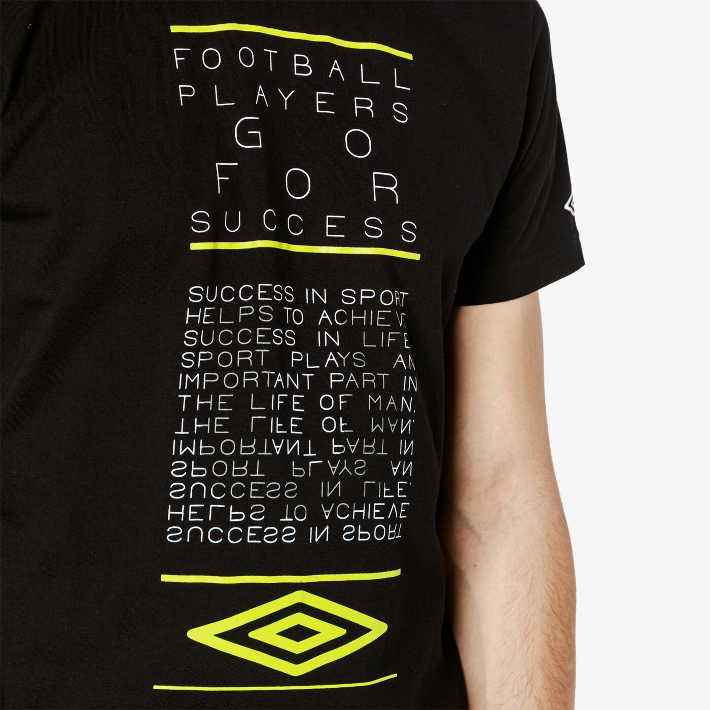 Koszulka męska UMBRO T-SHIRT SS ERMATO ul19tsm11001 kolor czarny